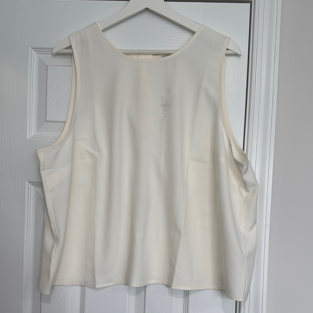 J. Crew Factory Cream Sleeveless Tank Top